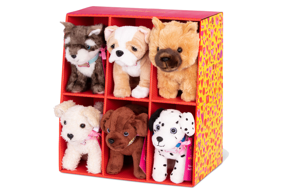 OG ASTD 6INCH PLUSH PUPS 6 IN DISPLAY