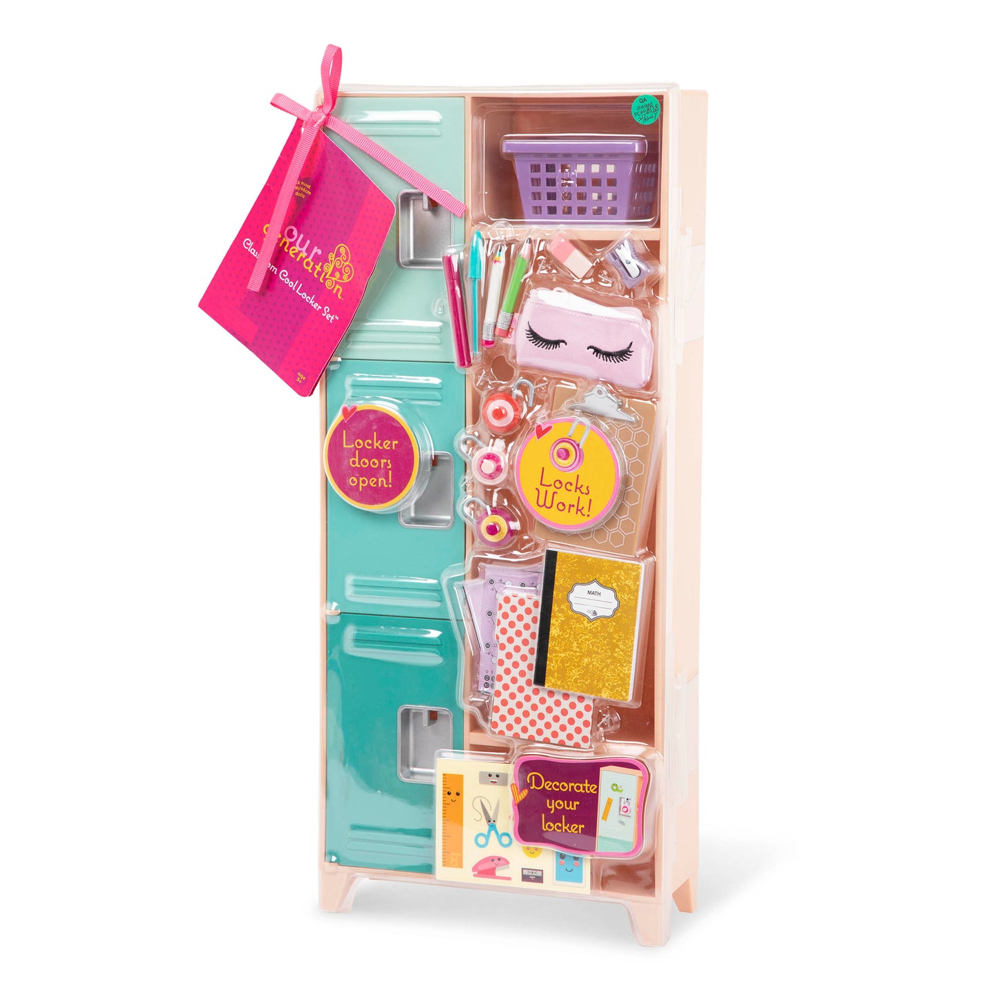 School Locker Set for 18-inch Dolls