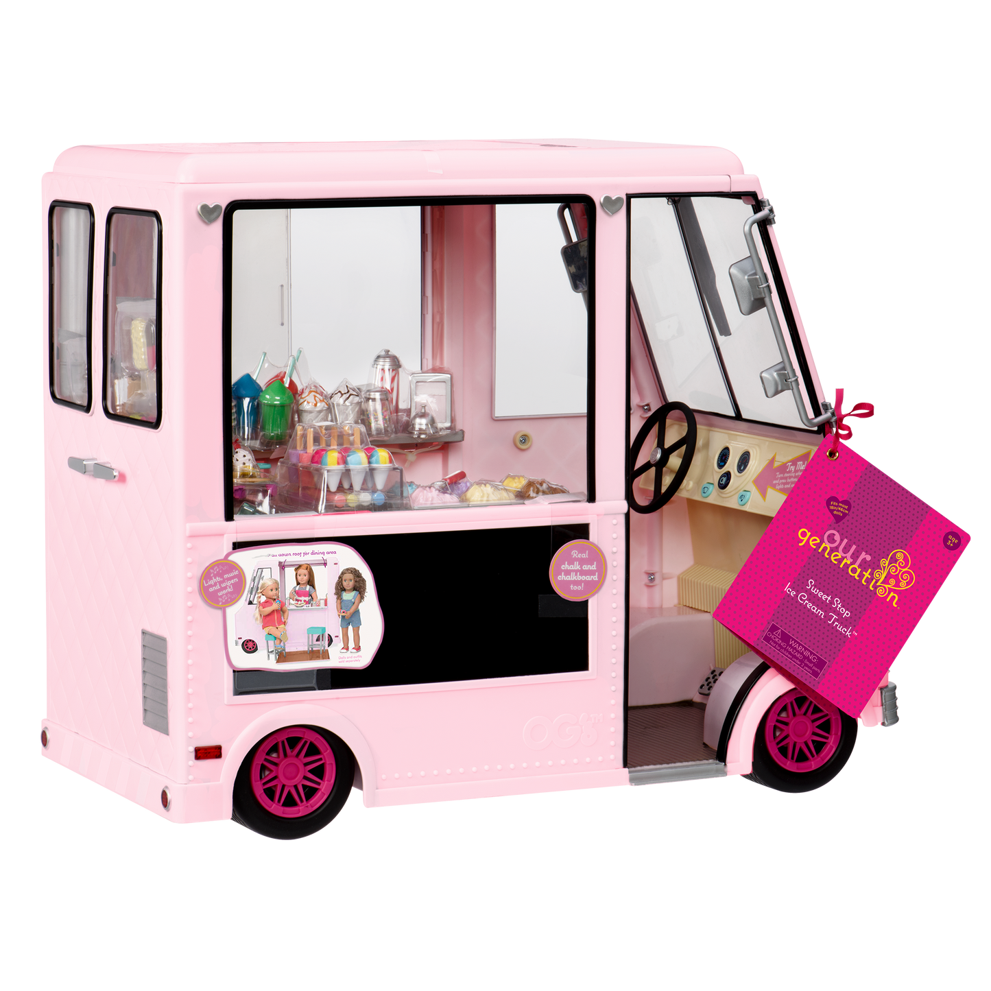 Vehicle & Play Food Set for 18-inch Dolls