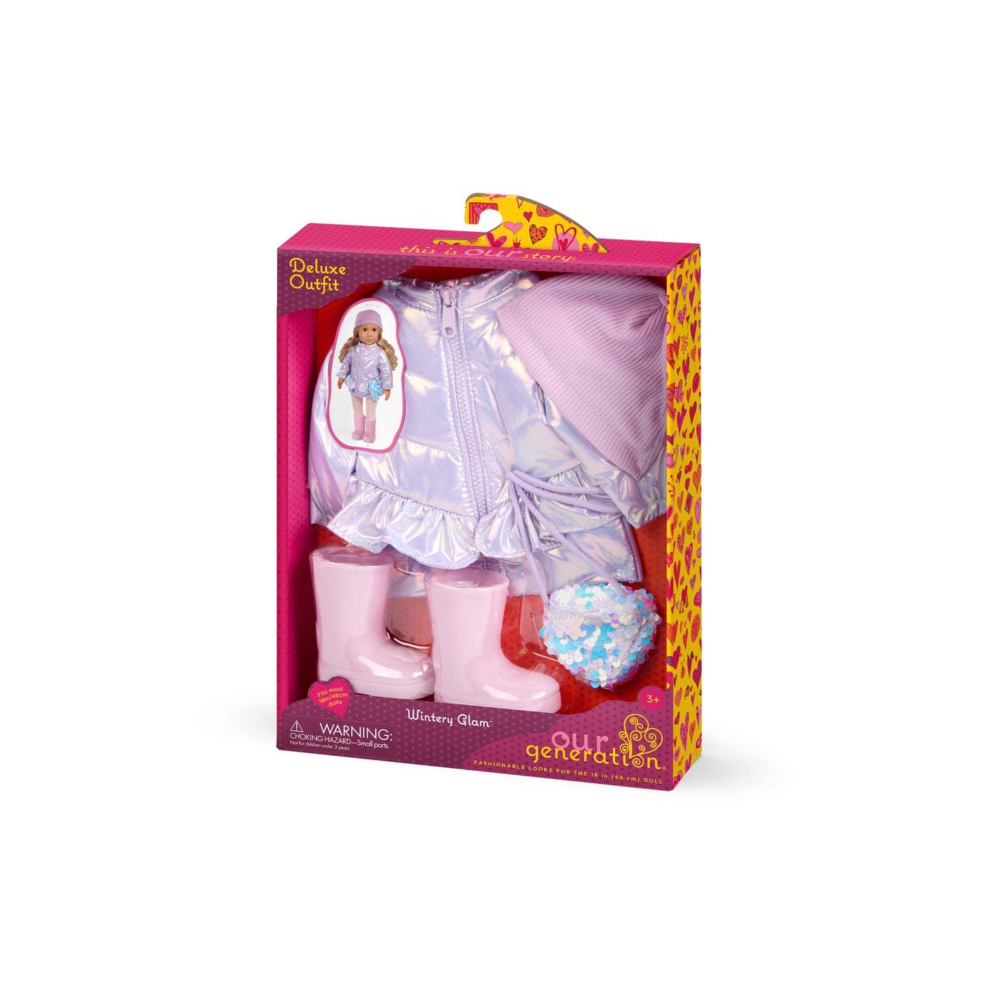 Deluxe Winter Outfit w/ Heart-Shaped Purse