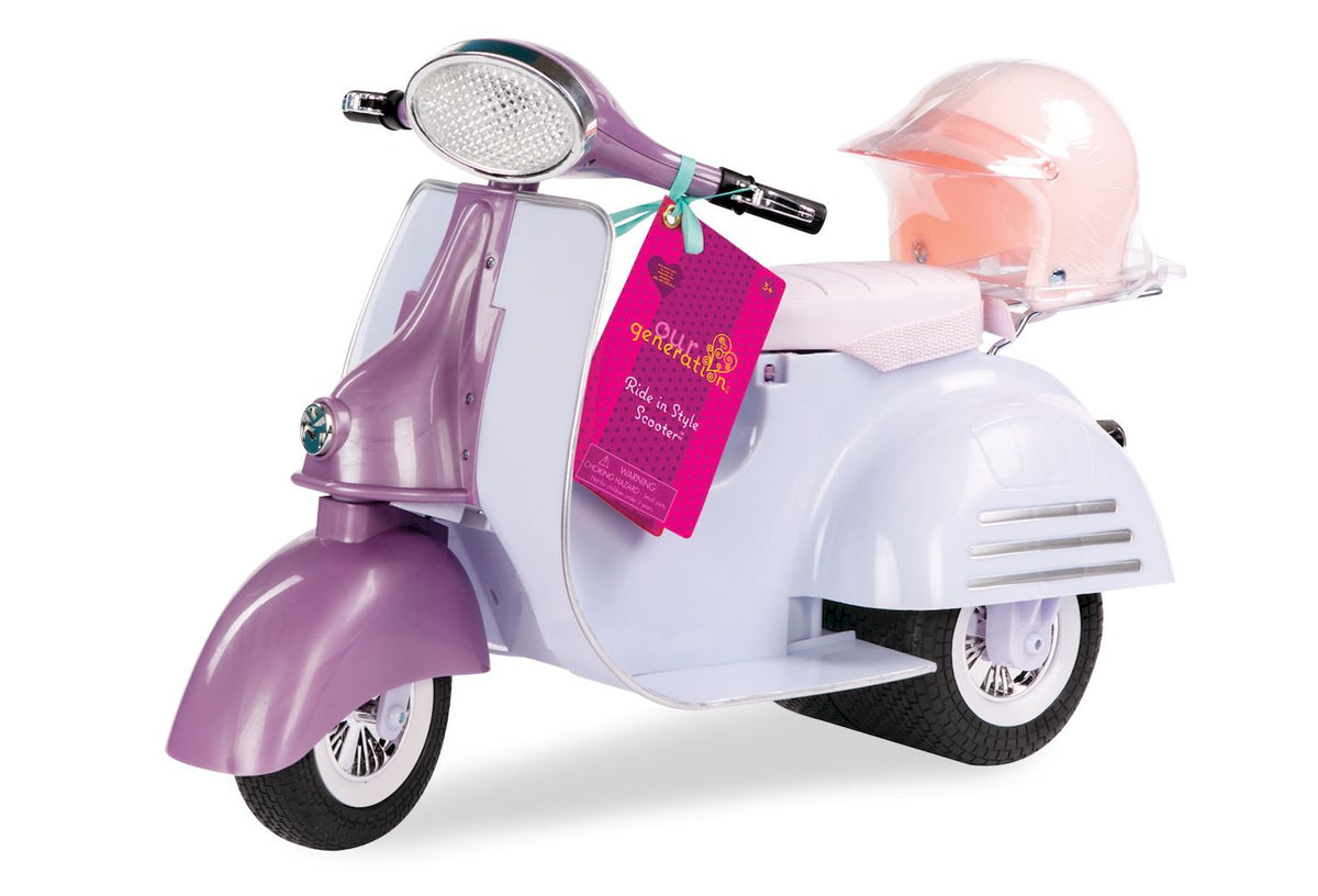 OG VEHICLE RIDE IN STYLE SCOOTER-PURPLE/BLUE