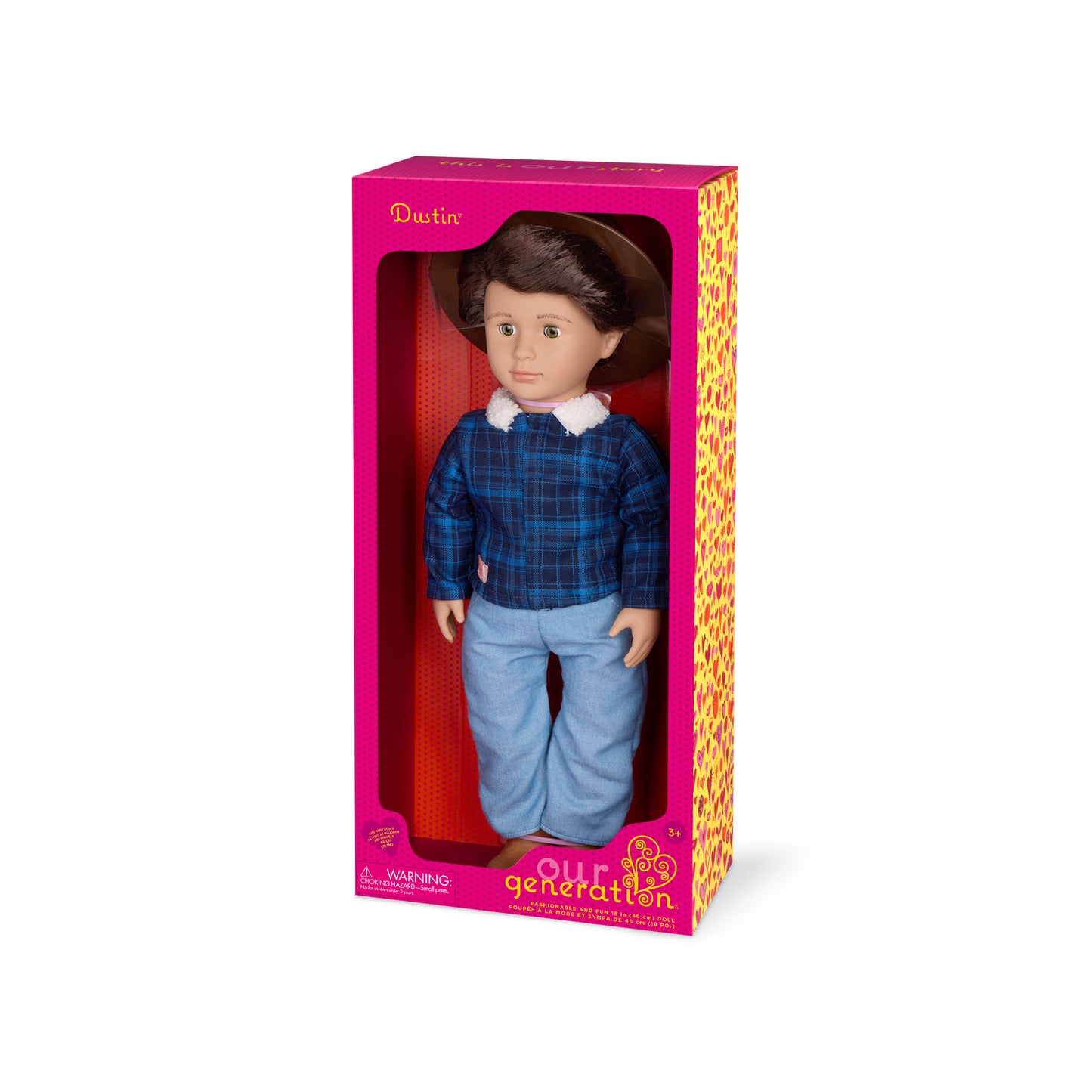 18" Boy Doll in Western-Style Country Outfit