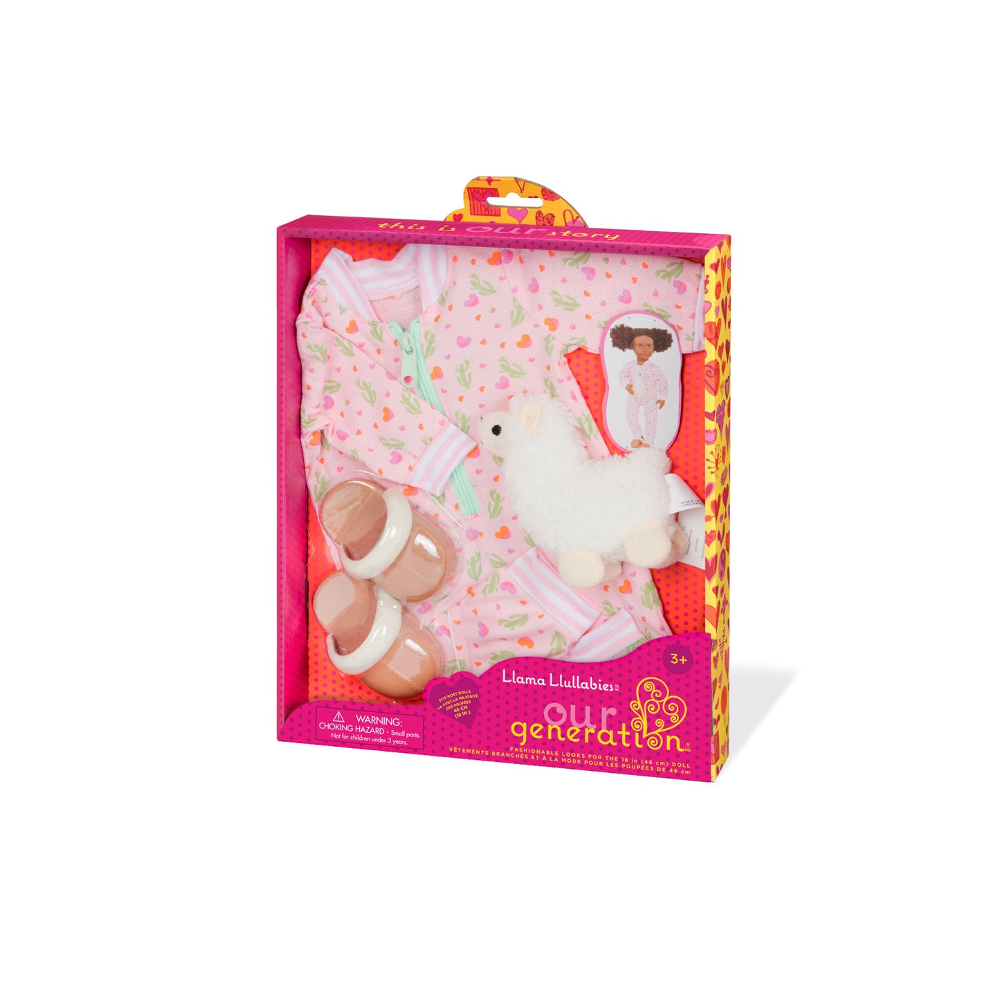 Onesie Pajama Outfit & Plush for 18-inch Dolls
