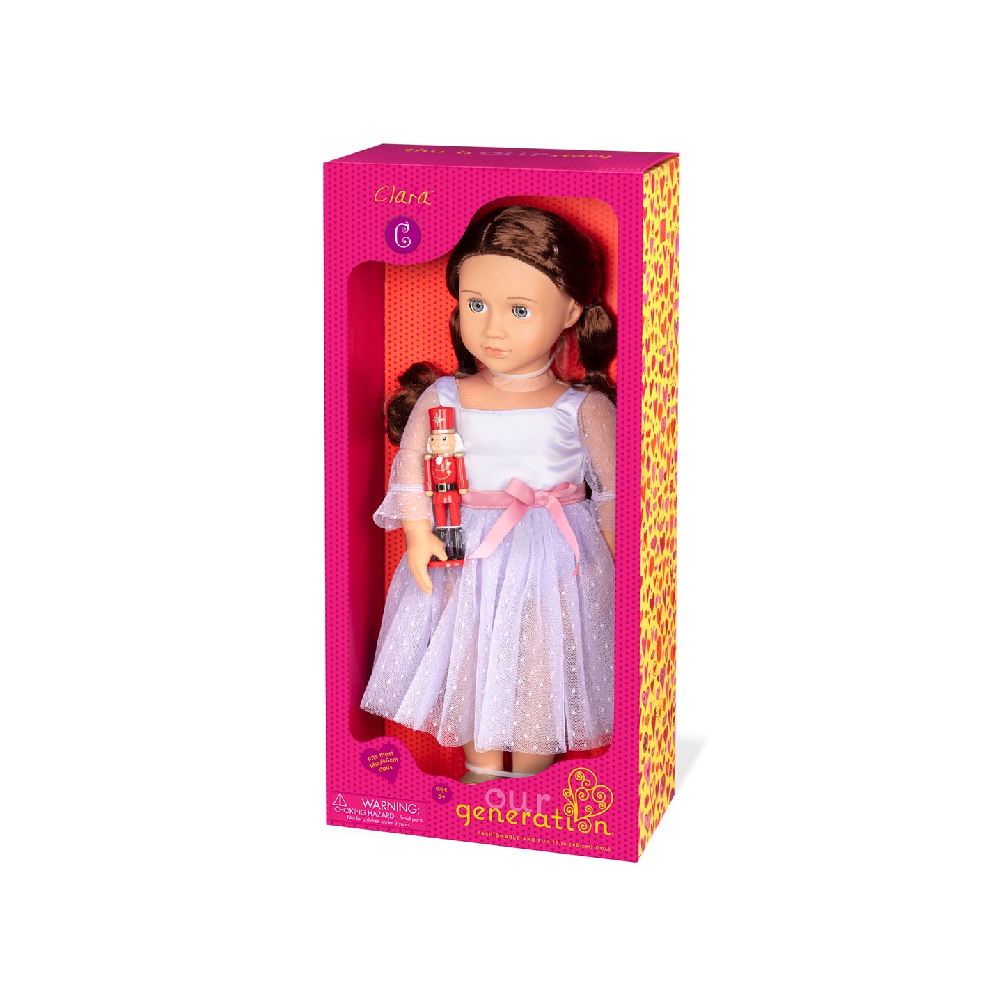 18-inch Ballerina Doll & Nutcracker Accessory!