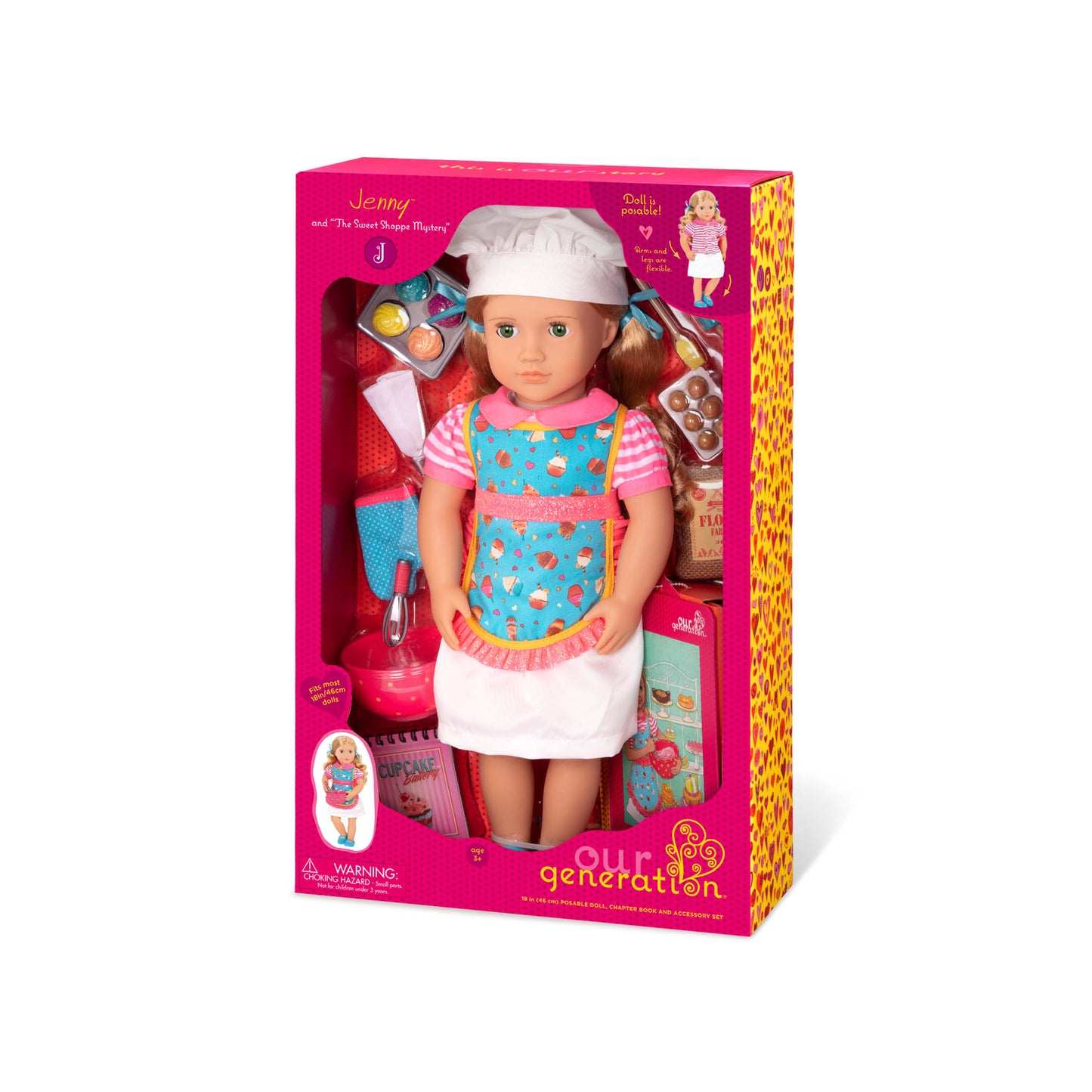 Posable 18-inch Baking Doll & Storybook