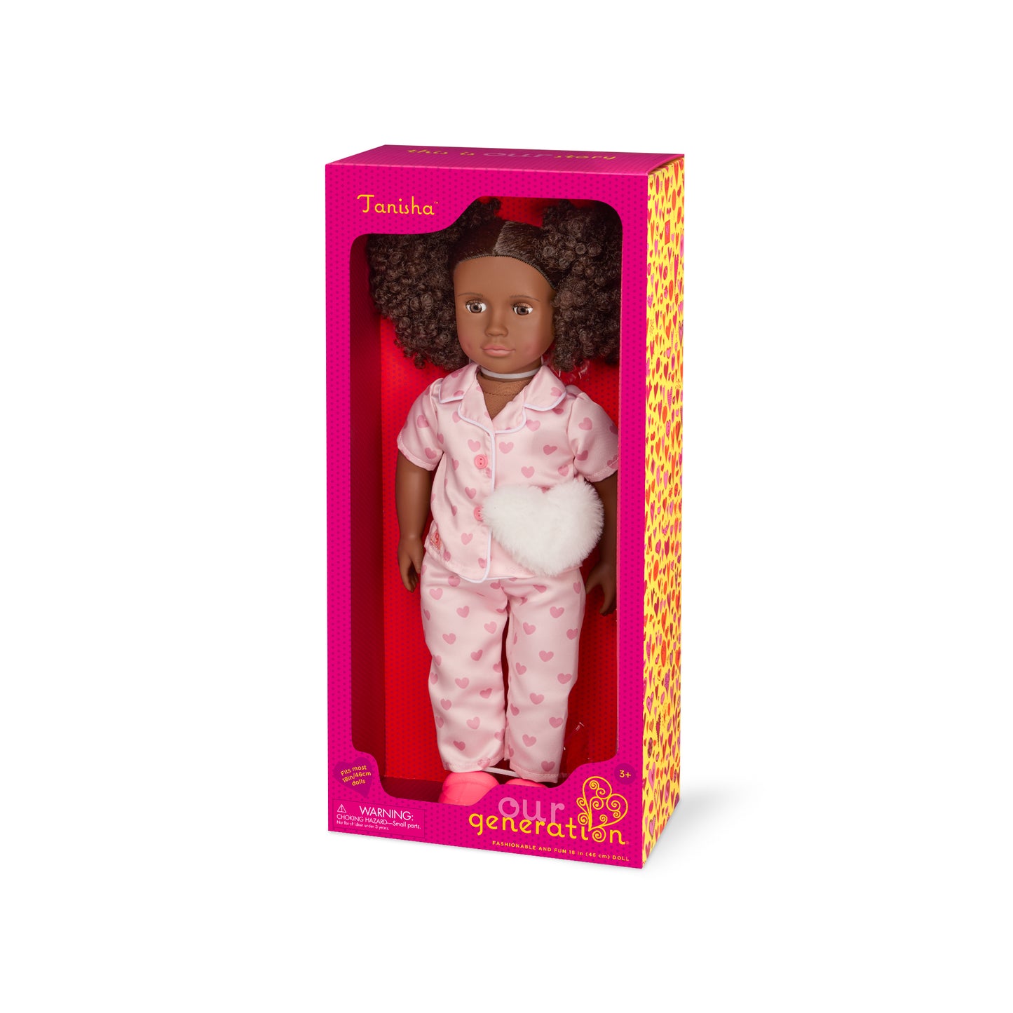18-inch Sleepover Doll in Matching Pink PJs