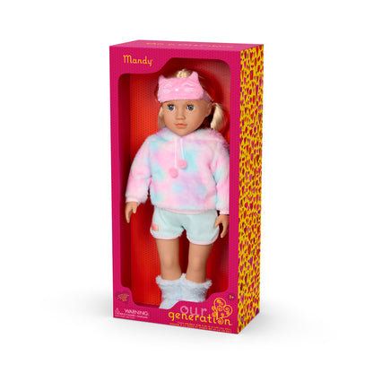 18-inch Doll with Cat-Themed Pajama