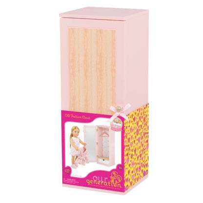 WOODEN WARDROBE W/ACC - OG FASHION CLOSET