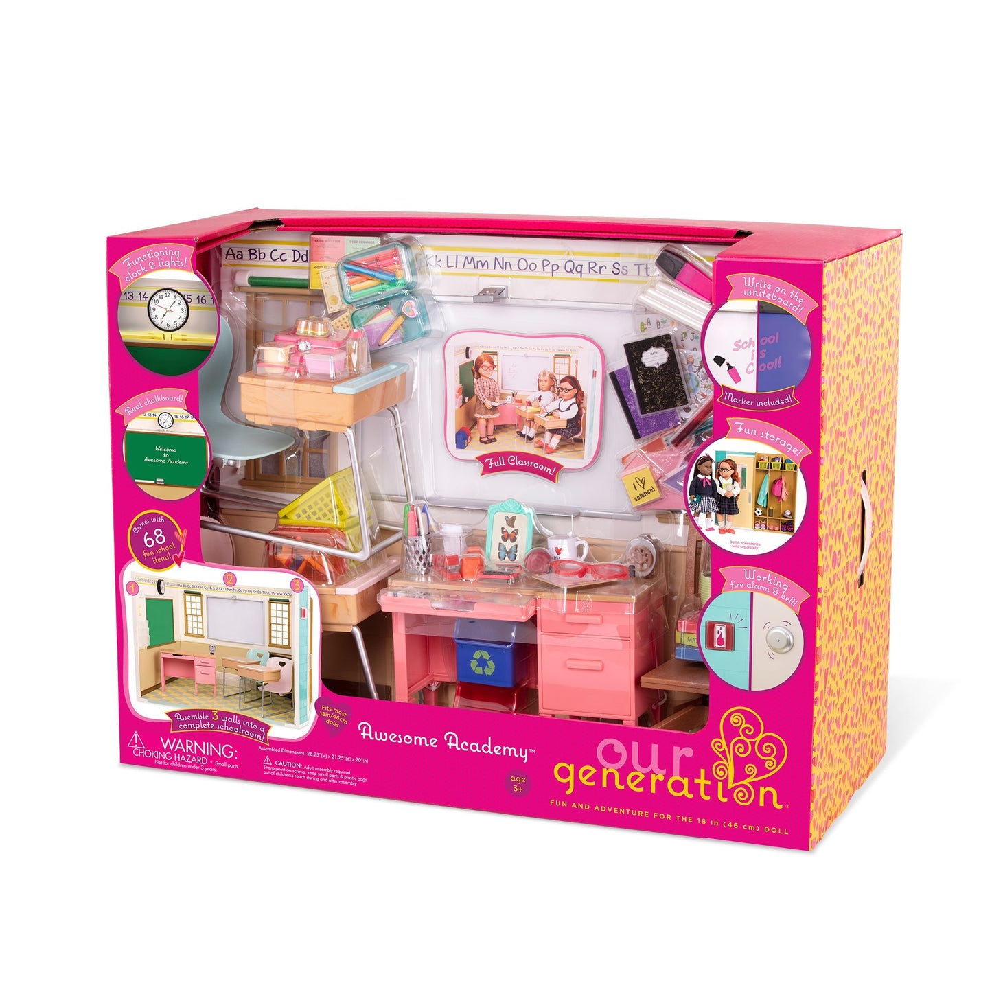 OG DELUXE AWESOME ACADEMY PLAYSET W/ ACCS