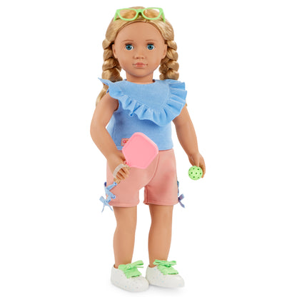 Pickleball Outfit & Accessories for 18-inch Dolls