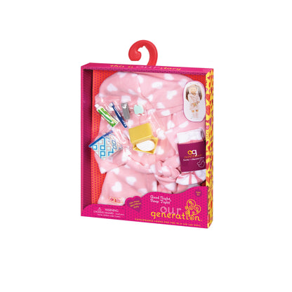 Pajama Outfit & Accessories for 18-inch Dolls