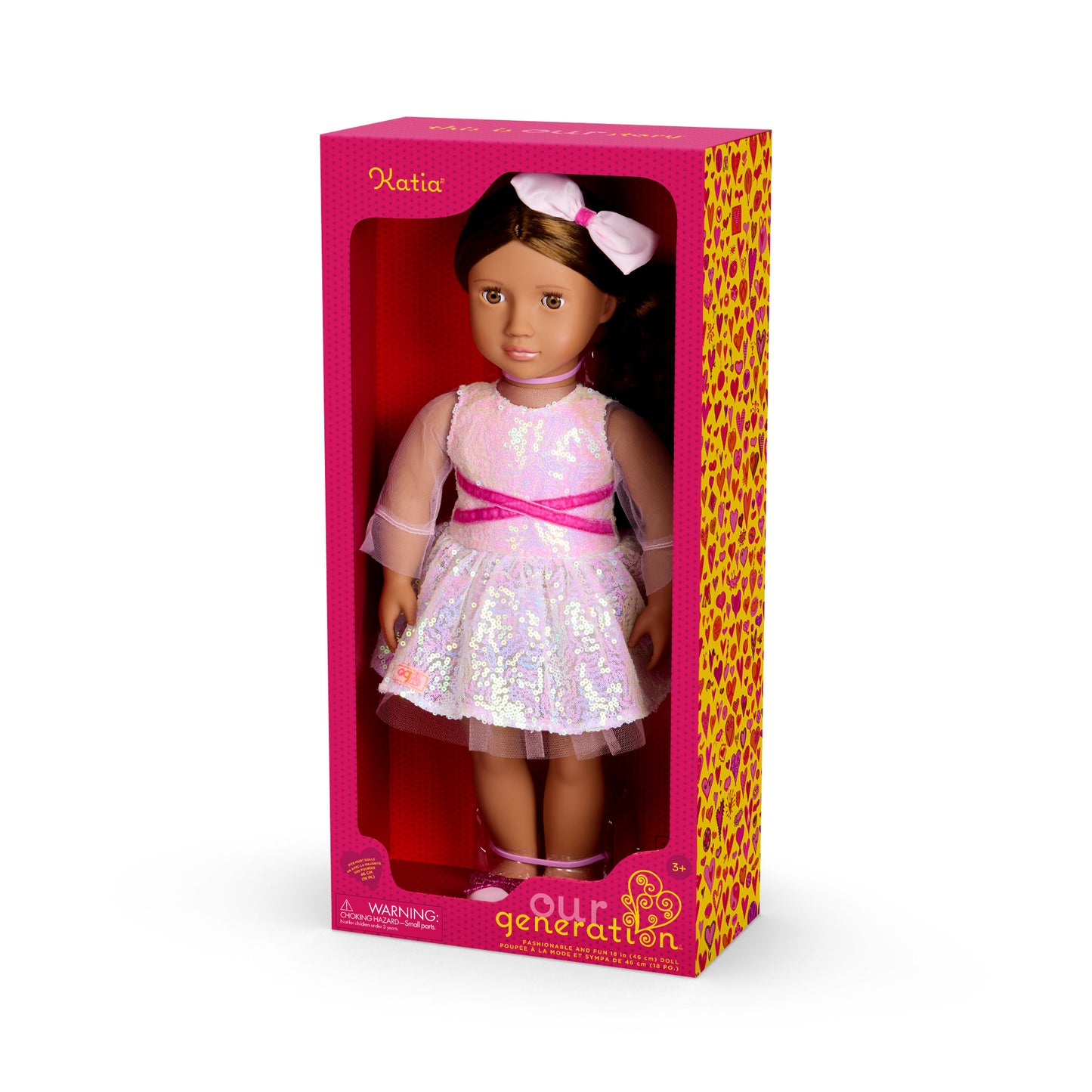Holiday Doll w/ Sequin Dress, Katia