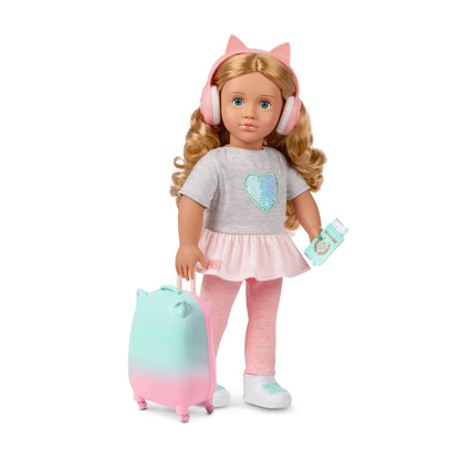 18-inch Doll with Luggage & Accessories