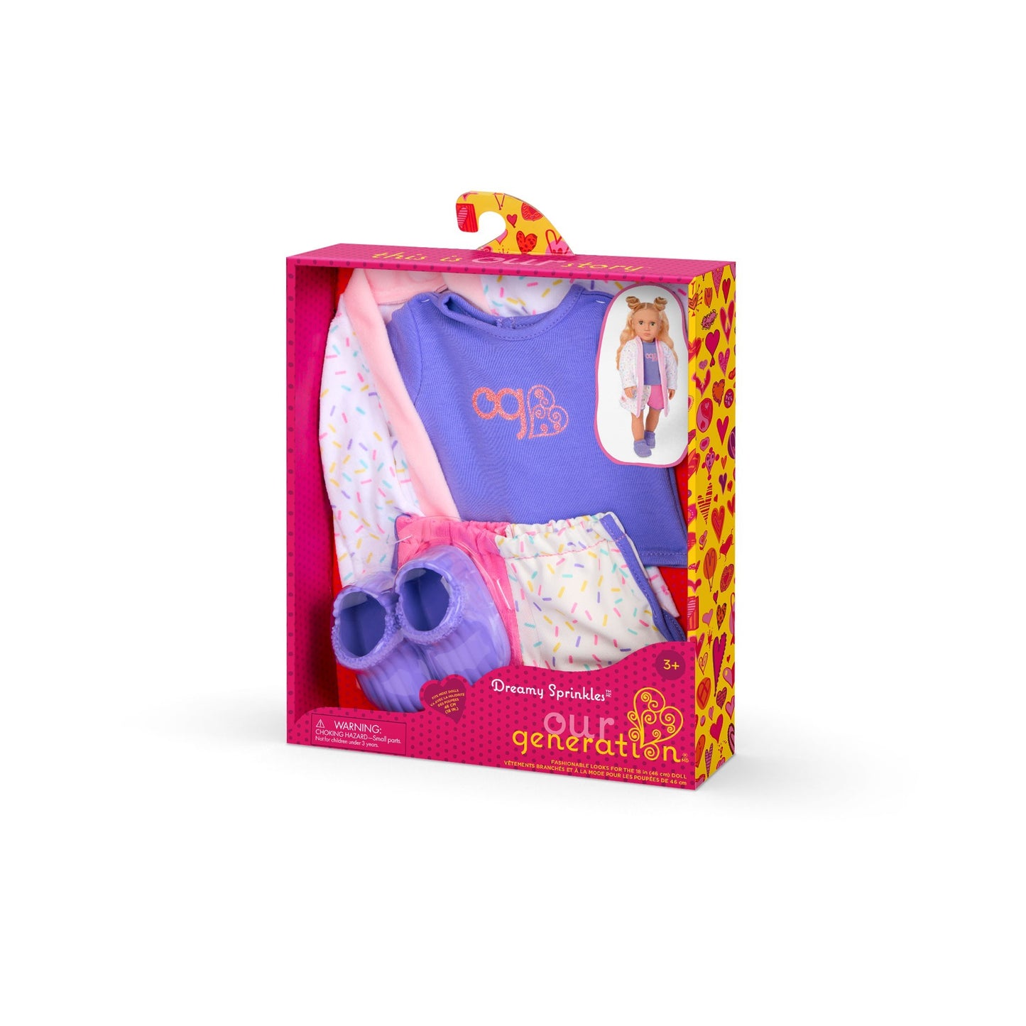 Pajama & Robe Outfit for 18-inch Dolls