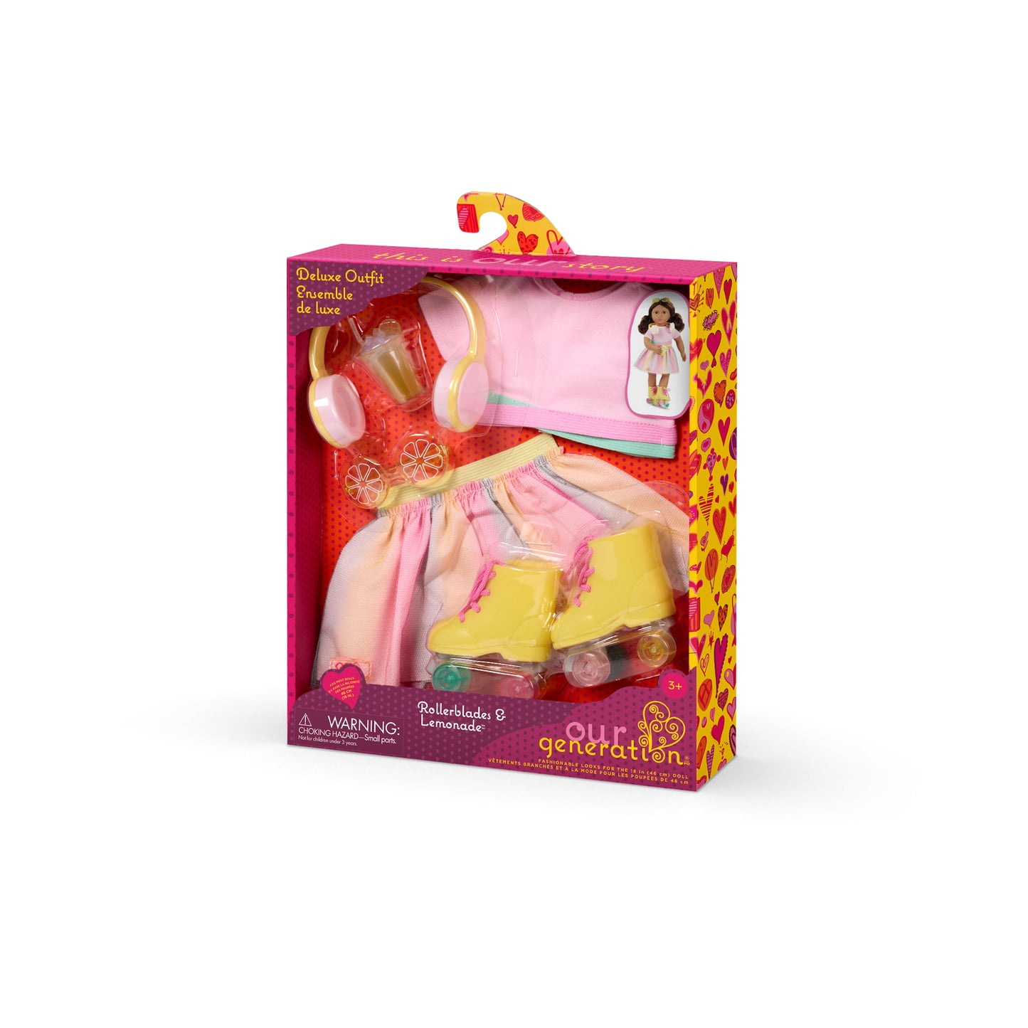 18-inch Doll Roller Skating Outfit