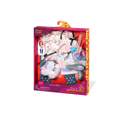 Stylist Apron & Hairdressing Outfit for 18-inch Dolls