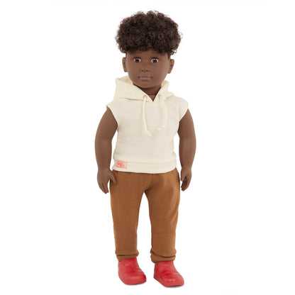 OG CLASSIC BOY DOLL MALIK 18 INCH DARK BROWN