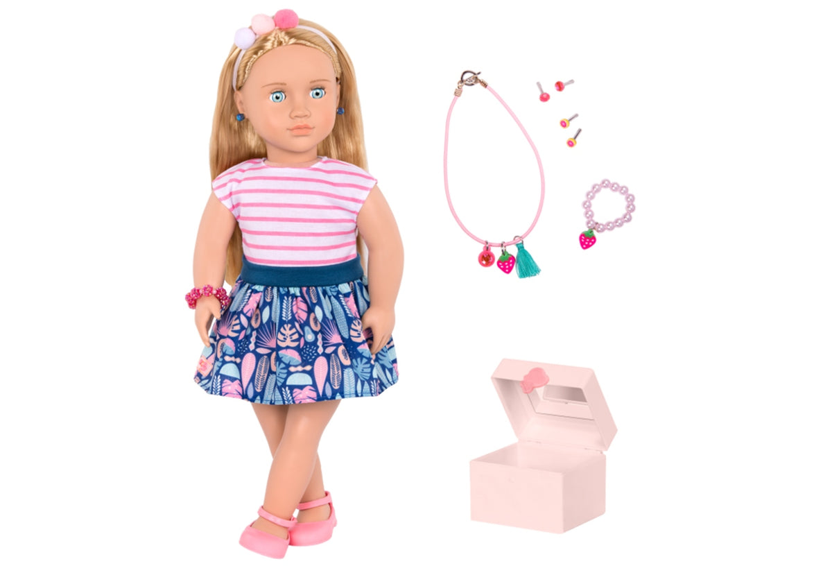 OG JEWELERY DOLL ALESSIA 18INCH BLONDE