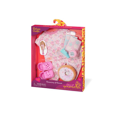 Pajama Outfit & Accessories for 18-inch Dolls