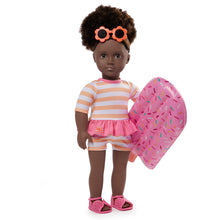 18-inch Doll with Swimsuit & Inflatable Pool Float