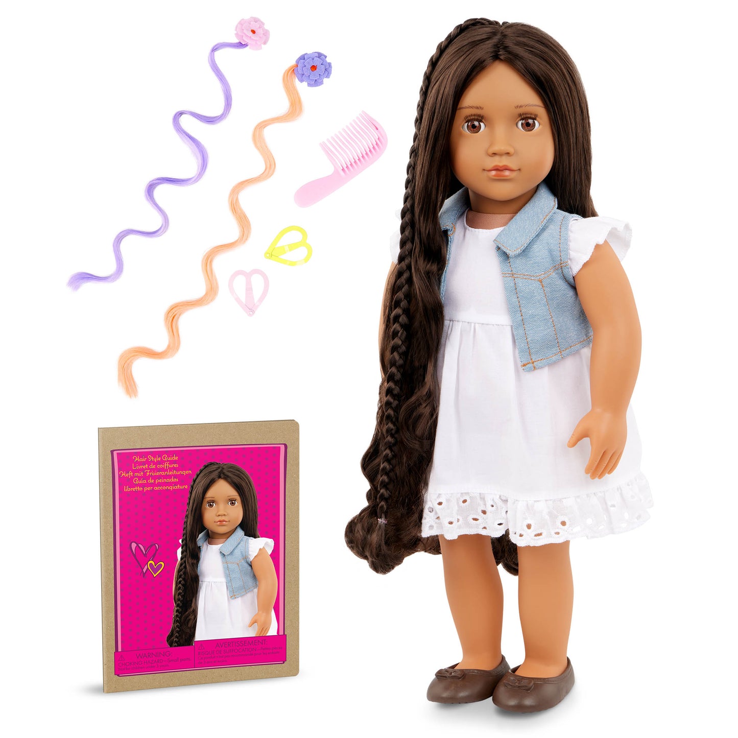 18-inch Hair Grow Doll with Extendable Braid