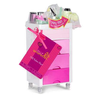 Salon Cart & Styling Set for 18-inch Dolls