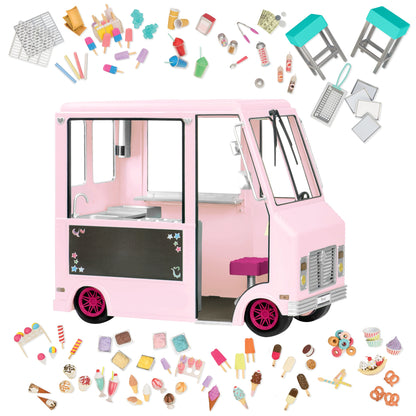 Vehicle & Play Food Set for 18-inch Dolls