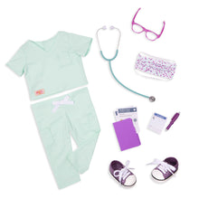 Doctor's Scrubs Outfit for 18-inch Dolls