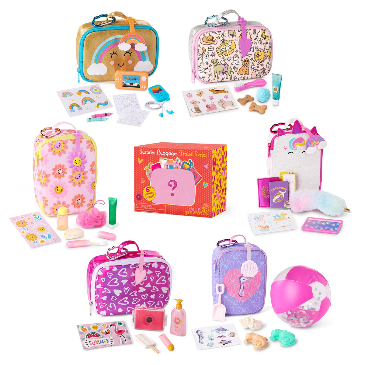 OG  SURPRISE LUGGAGE W/ACCESSORIES TRAVEL SERIES