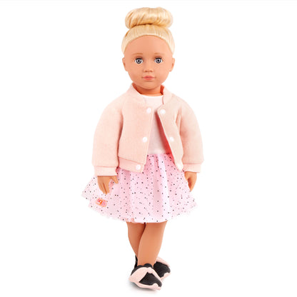 Pink Varsity Jacket & Dress Outfit for 18" Dolls