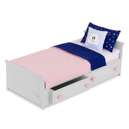 Platform Bed for 18-inch Dolls