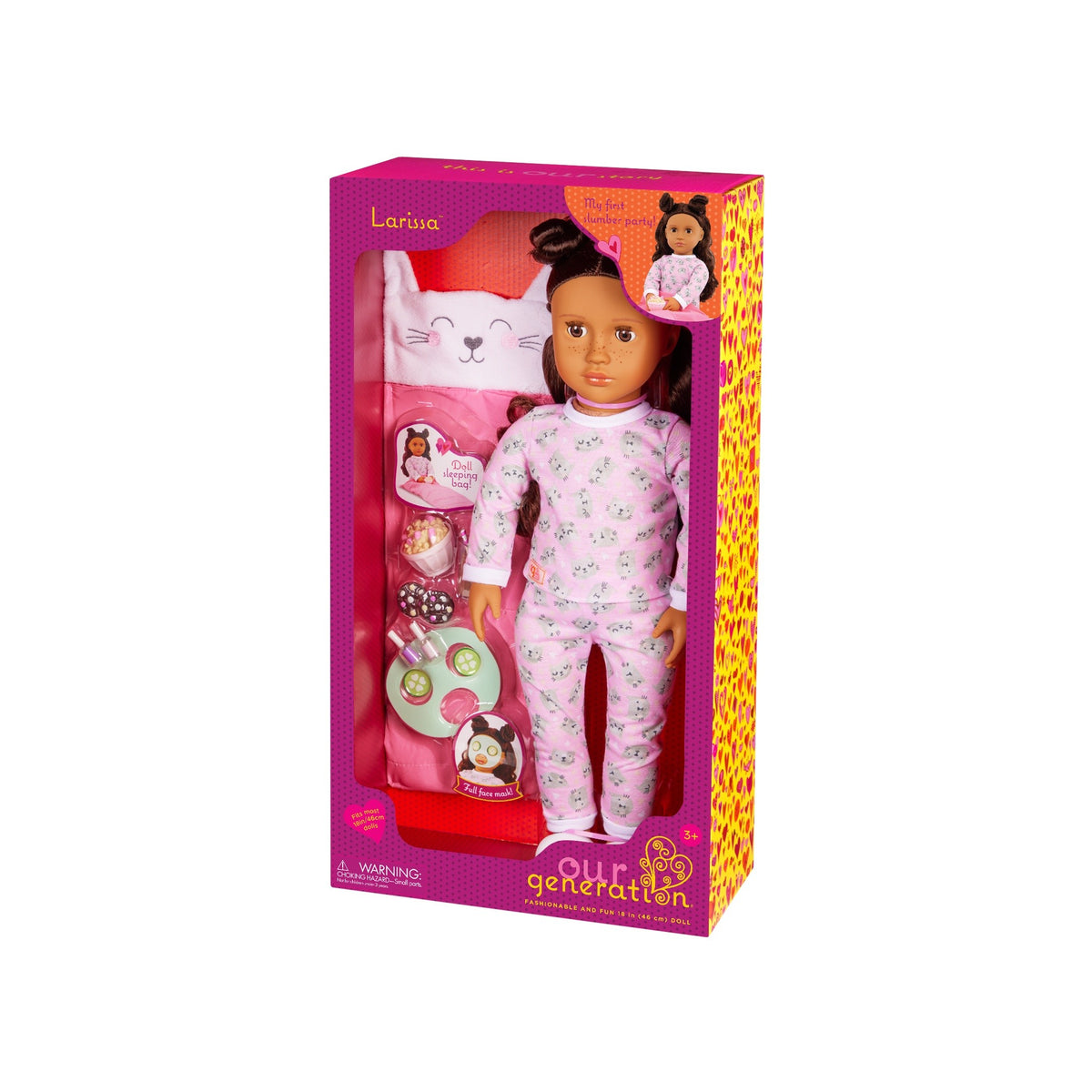 OG ACTIVITY DOLL LARISSA 18 INCH DARK BROWN
