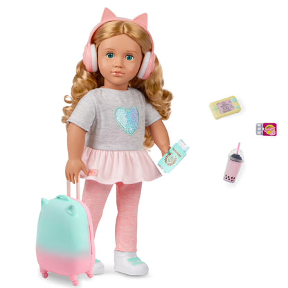 18-inch Doll with Luggage & Accessories