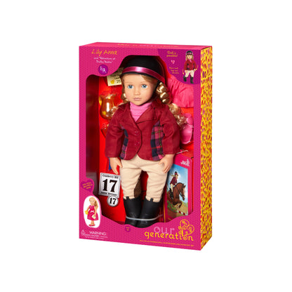Posable 18-inch Equestrian Doll & Storybook