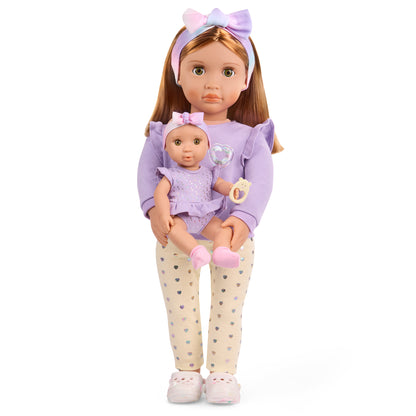 Big/Little Sister Dolls w/baby acc, Tory & Riley