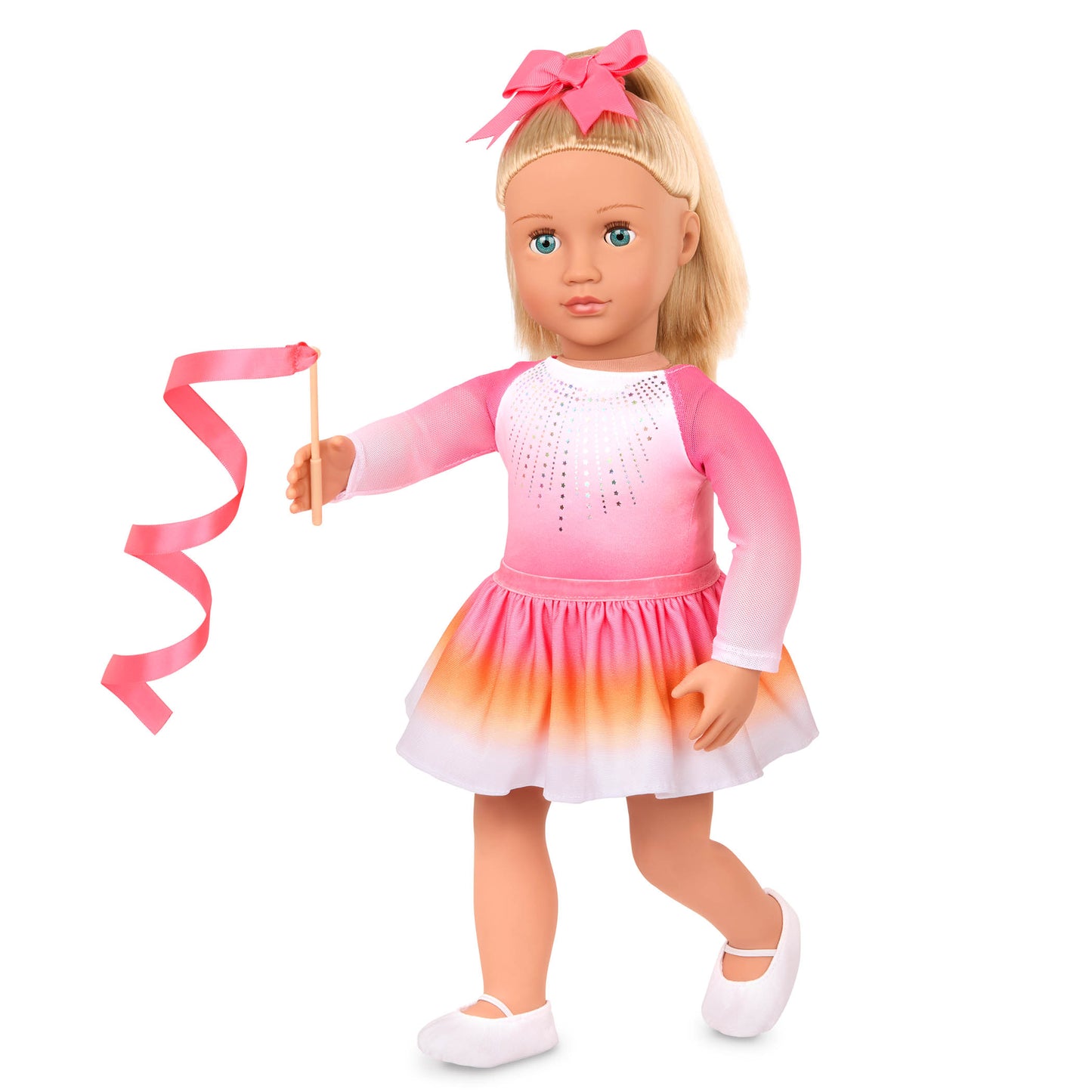 Posable 18-inch Gymnastics Doll & Accessories