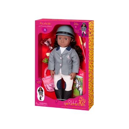 OG DELUXE DOLL W/ BOOK RASHIDA 18INCH BLK HAIR