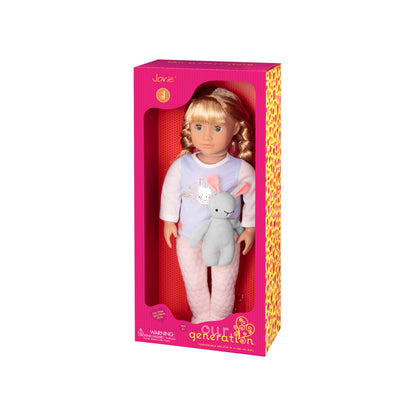 18-inch Sleepover Doll with Plush Bunny