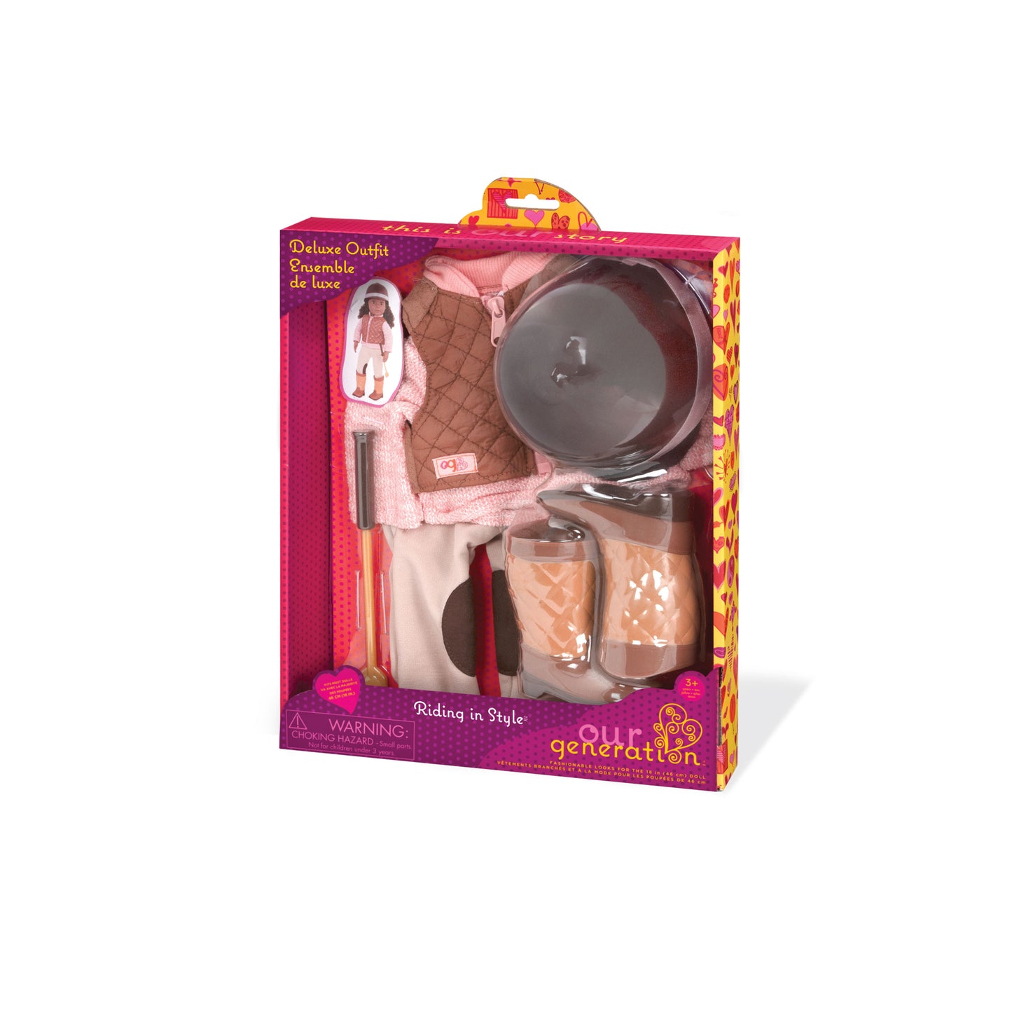 Horseback Riding Outfit for 18-inch Dolls