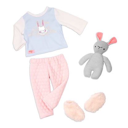 18-inch Sleepover Doll with Plush Bunny