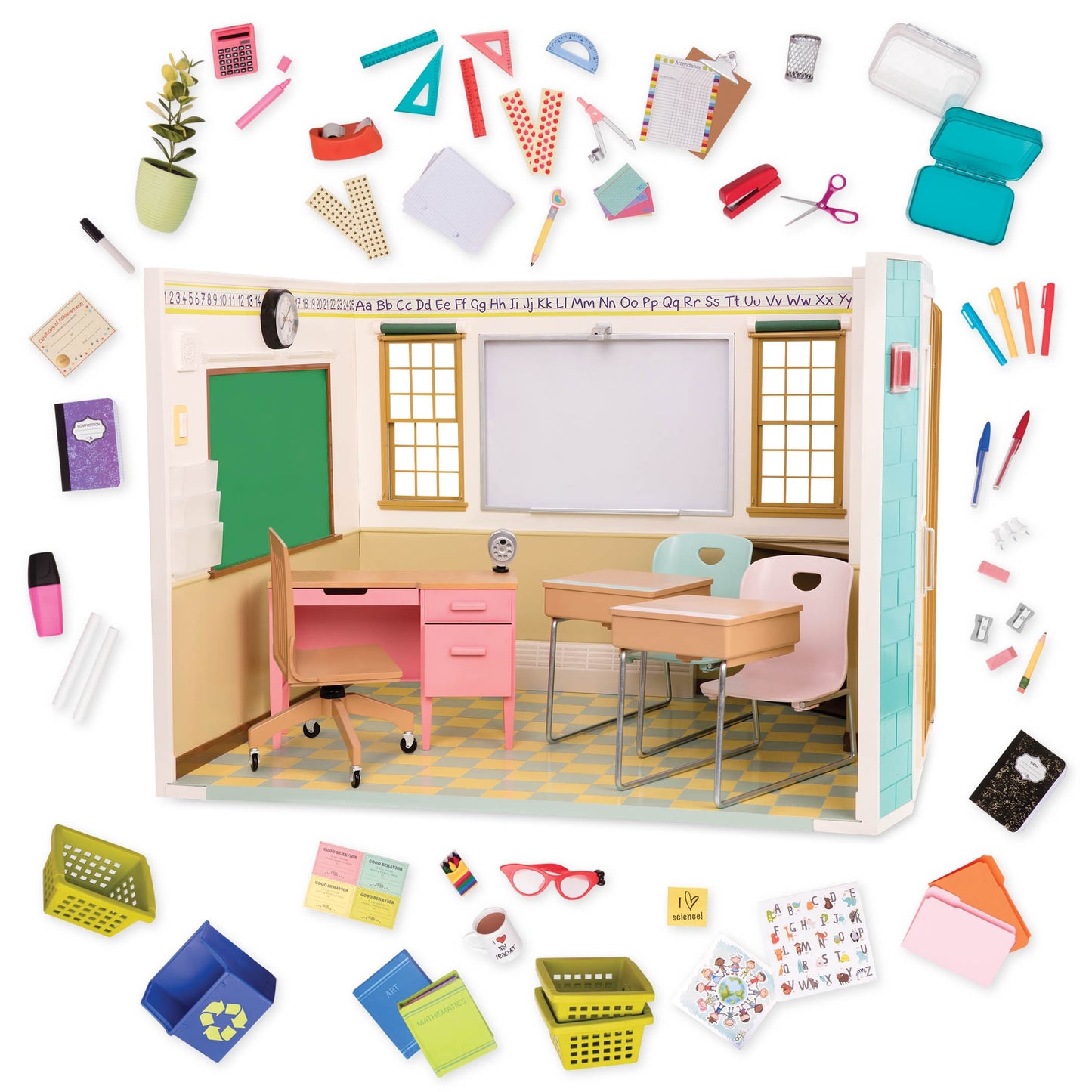 OG DELUXE AWESOME ACADEMY PLAYSET W/ ACCS