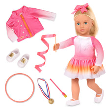 Posable 18-inch Gymnastics Doll & Accessories
