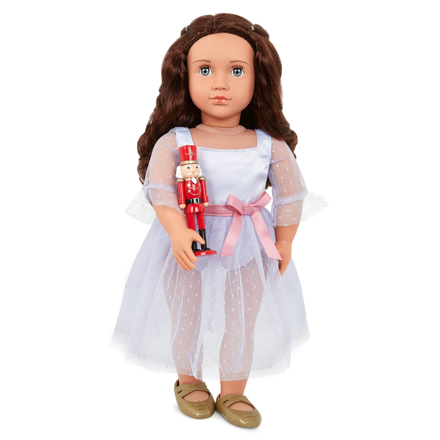 18-inch Ballerina Doll & Nutcracker Accessory!