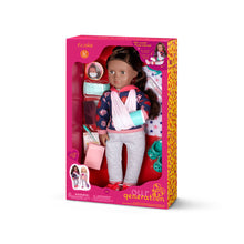18-inch Posable Doll with Arm Cast & Book