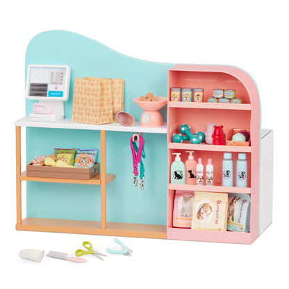 2-sided Pet Shop & Grooming Playset