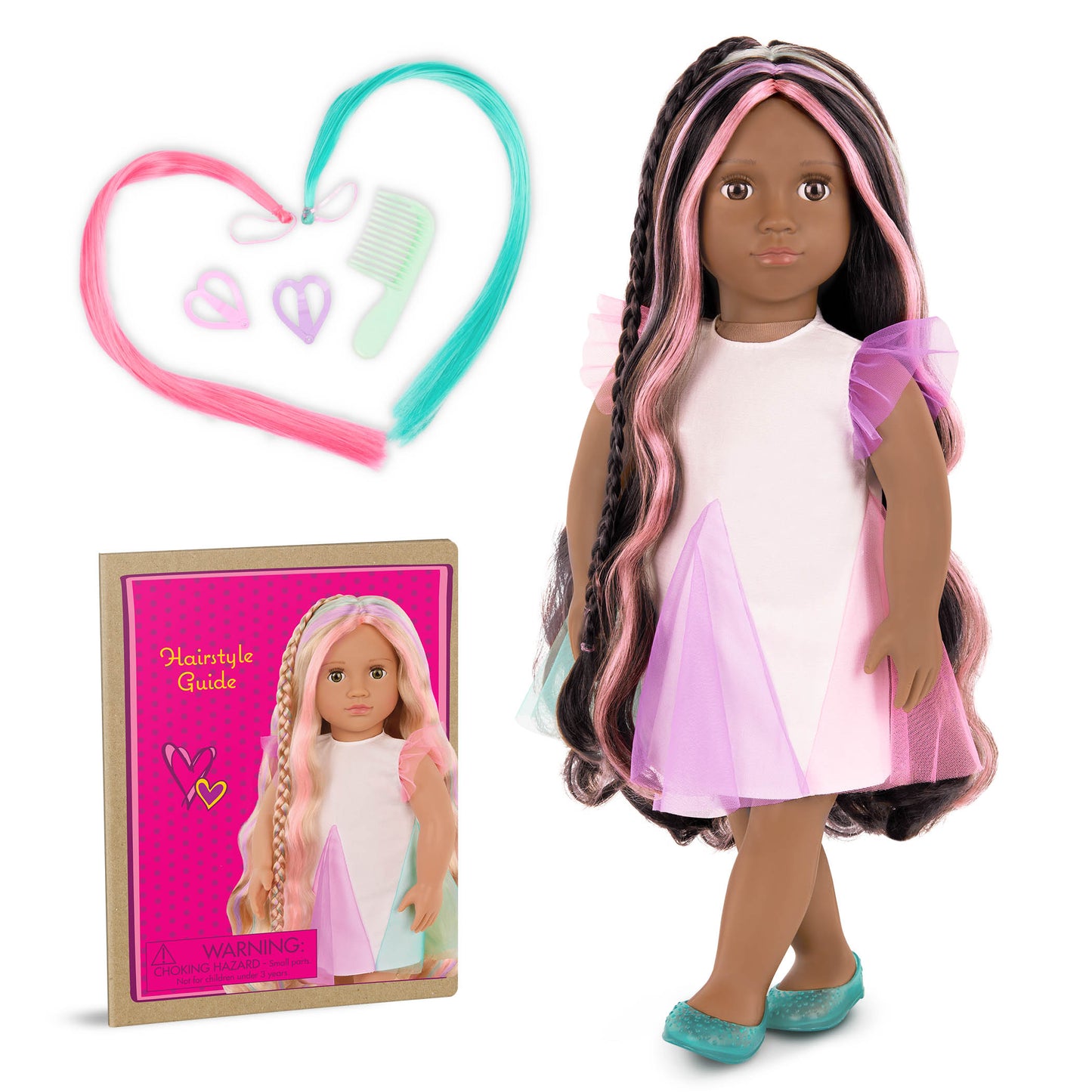 18'' Hair Grow Doll with Extendable Braid