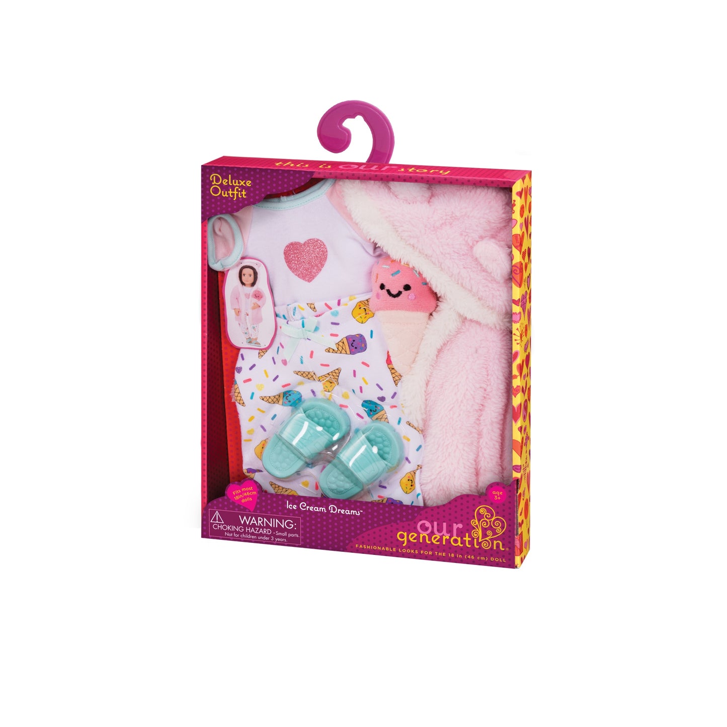 Pajama & Robe Outfit for 18-inch Dolls
