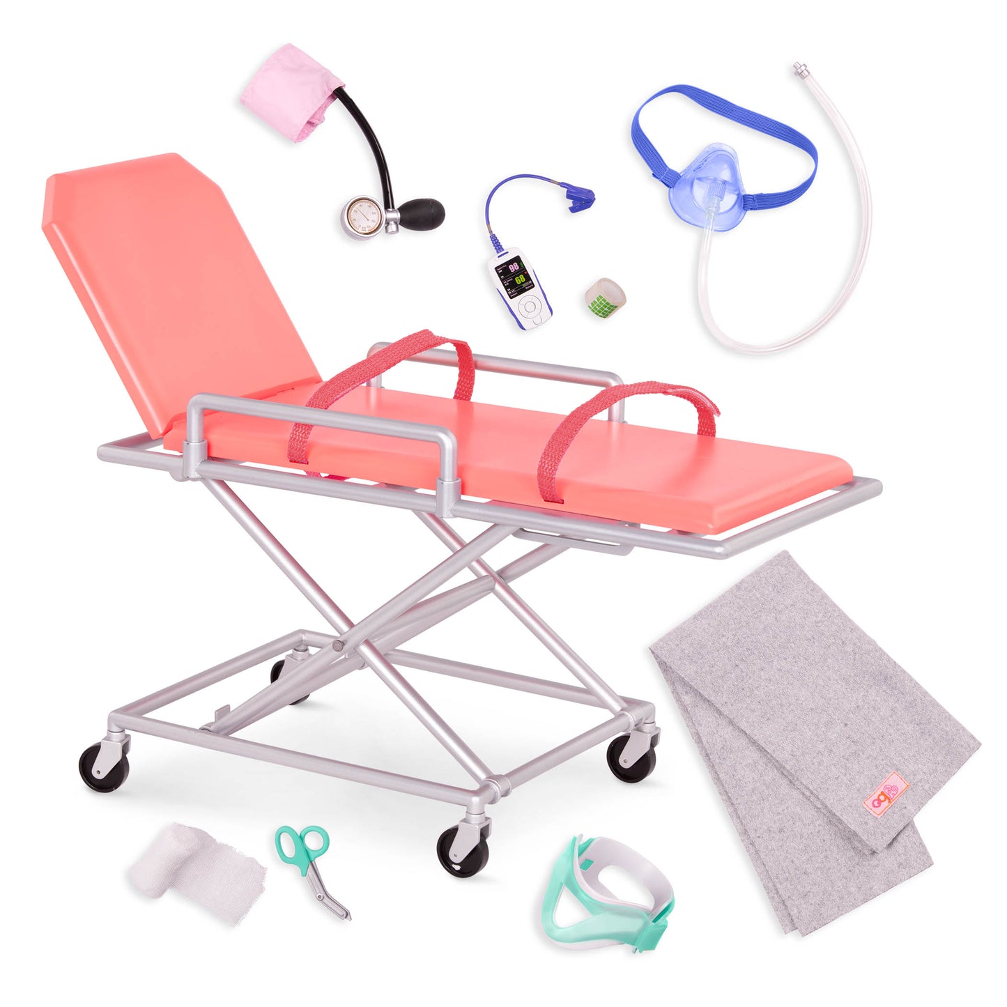 Medical Set with Stretcher for 18-inch Dolls