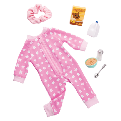 Onesie Pajama Outfit for 18-inch Dolls