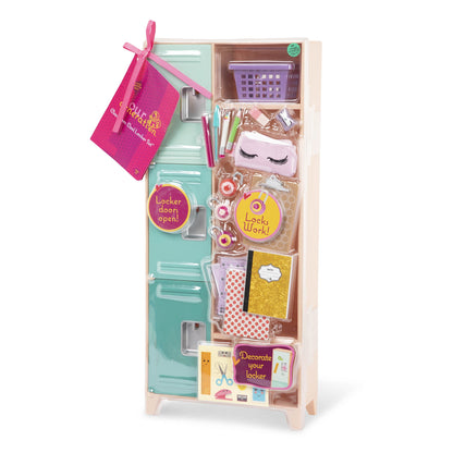 School Locker Set for 18-inch Dolls